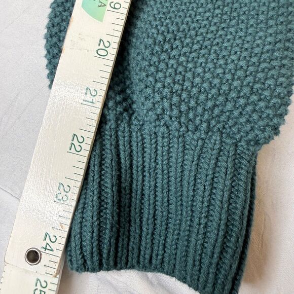 Old Navy Women's M Green Textured Tunic Length Knit Sweater Cottage - Picture 7 of 9